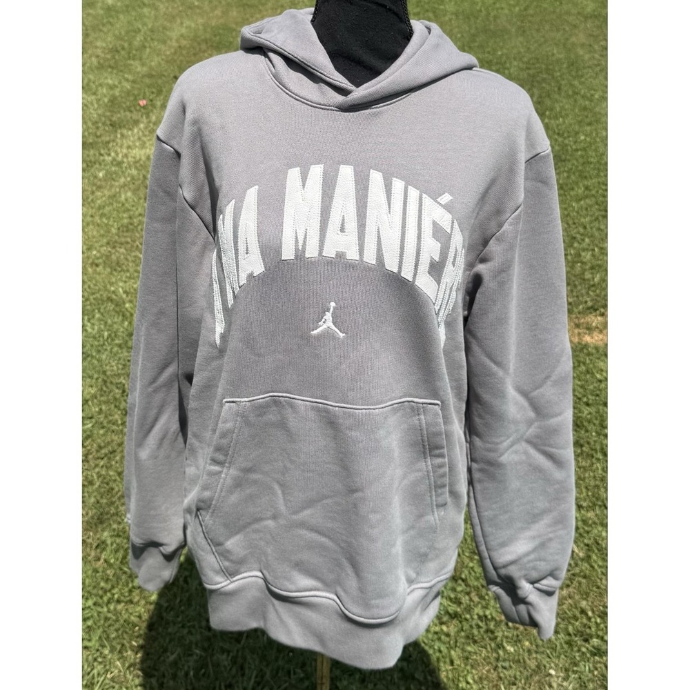 Jordan Hoodie Mens XS Gray A Ma Maniere Pullover Fleece‎ Jumpman Logo Graphic